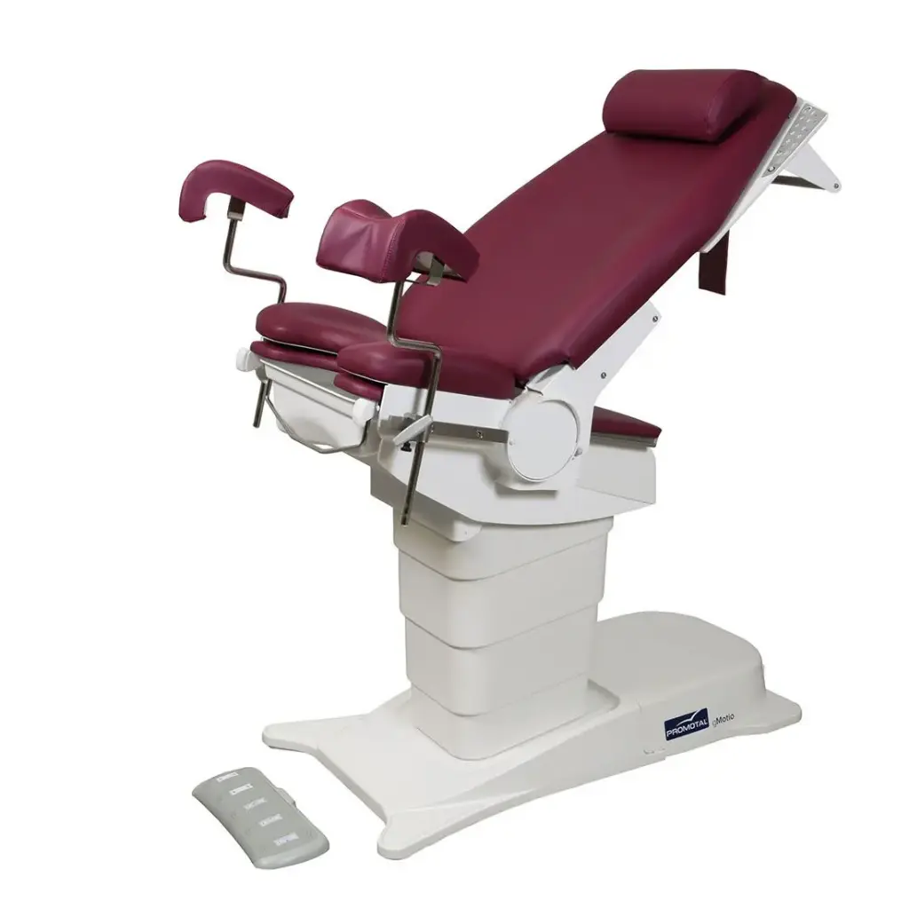 Table gynécologique gMotio 3verins/appui-jambes (Tomato)