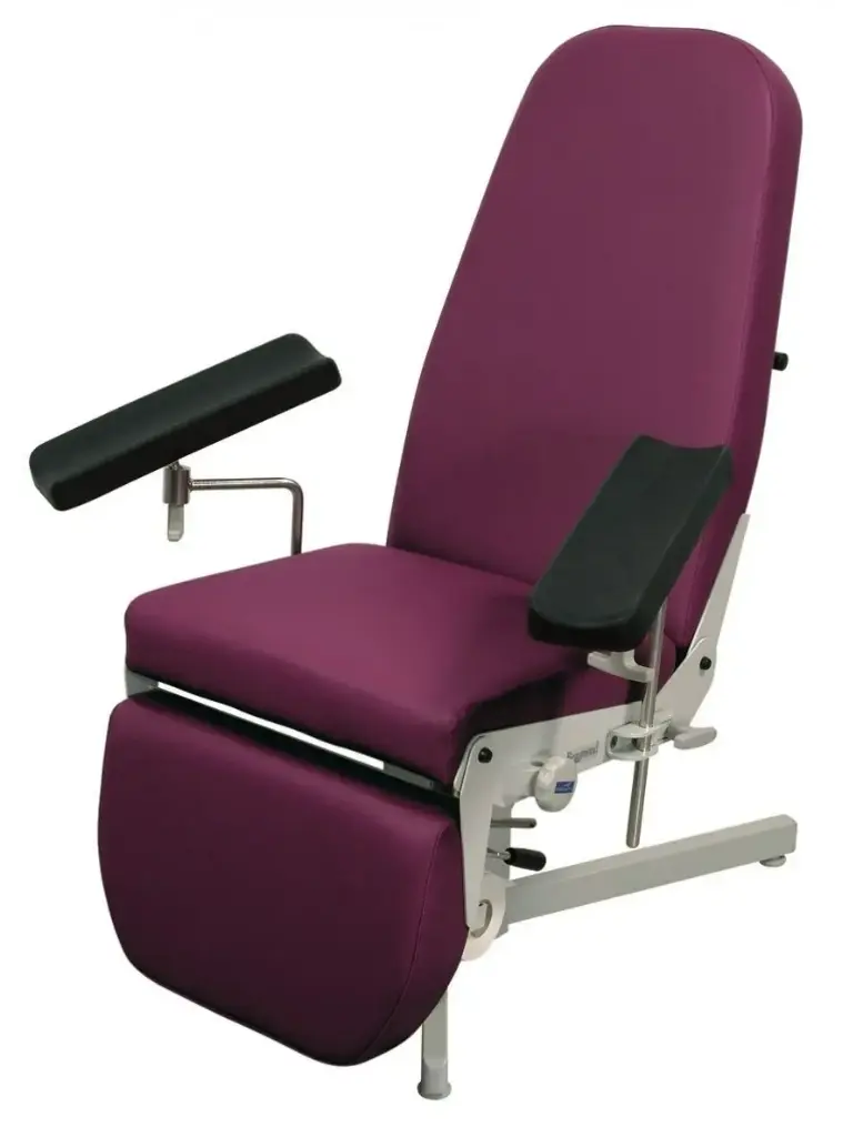 Fauteuil de prélèvement sellerie anatomique combine h520 (Tomato)