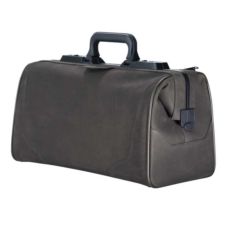 Mallette Durasol "Rusticana" Brun - 43x21x27cm - Cuir de buffle  (1 poche avant)