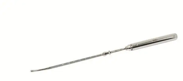 Hystérometre Valleix flexible 290 mm inox - Diamètre CH 12 - 4mm 