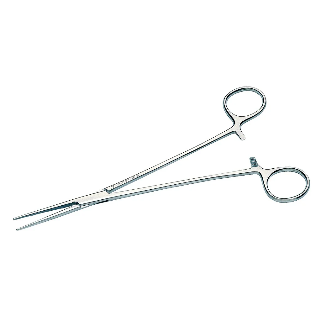 Pince de Bengolea courbe sans griffes 240 mm inox 