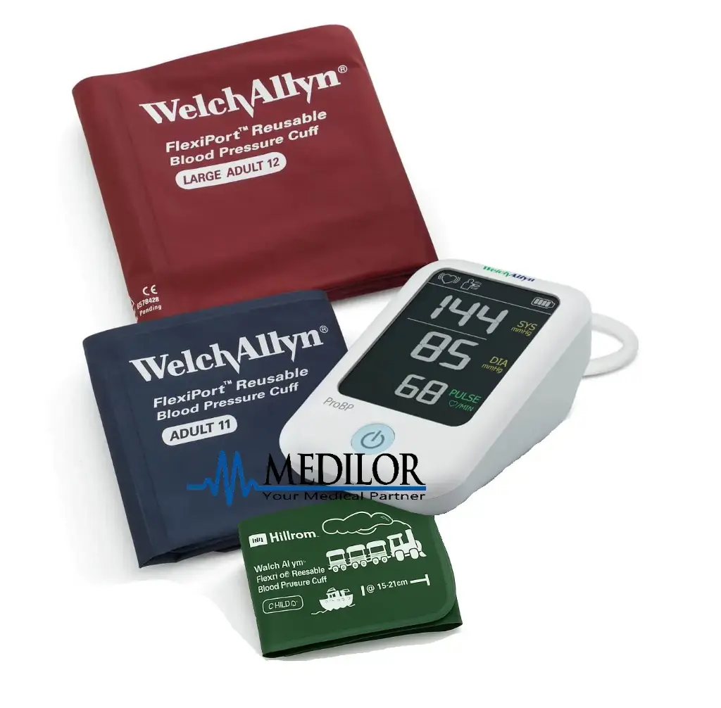 Tensiomètre digital ProBP 2000 NiBP WelchAllyn FlexiPort SUR PILES avec 3 brassards réutilisable flexiport