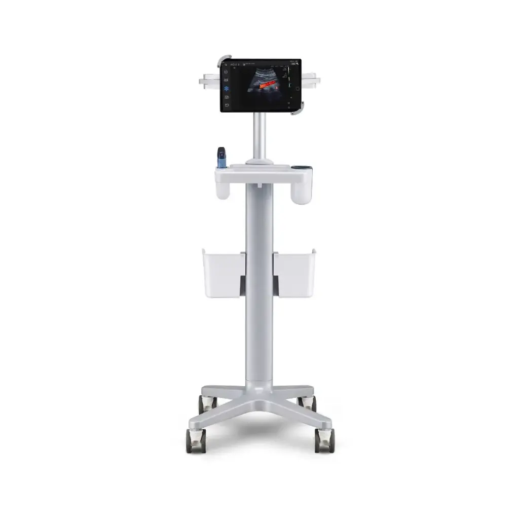 Pied sur roulettes avec bras télescopique pour échographes EDAN Nano C5EXP & L12EXP