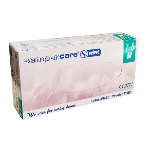 Gants chirurgicaux Nitrile non poudrés SemperCare /100 (Medium 7-8)
