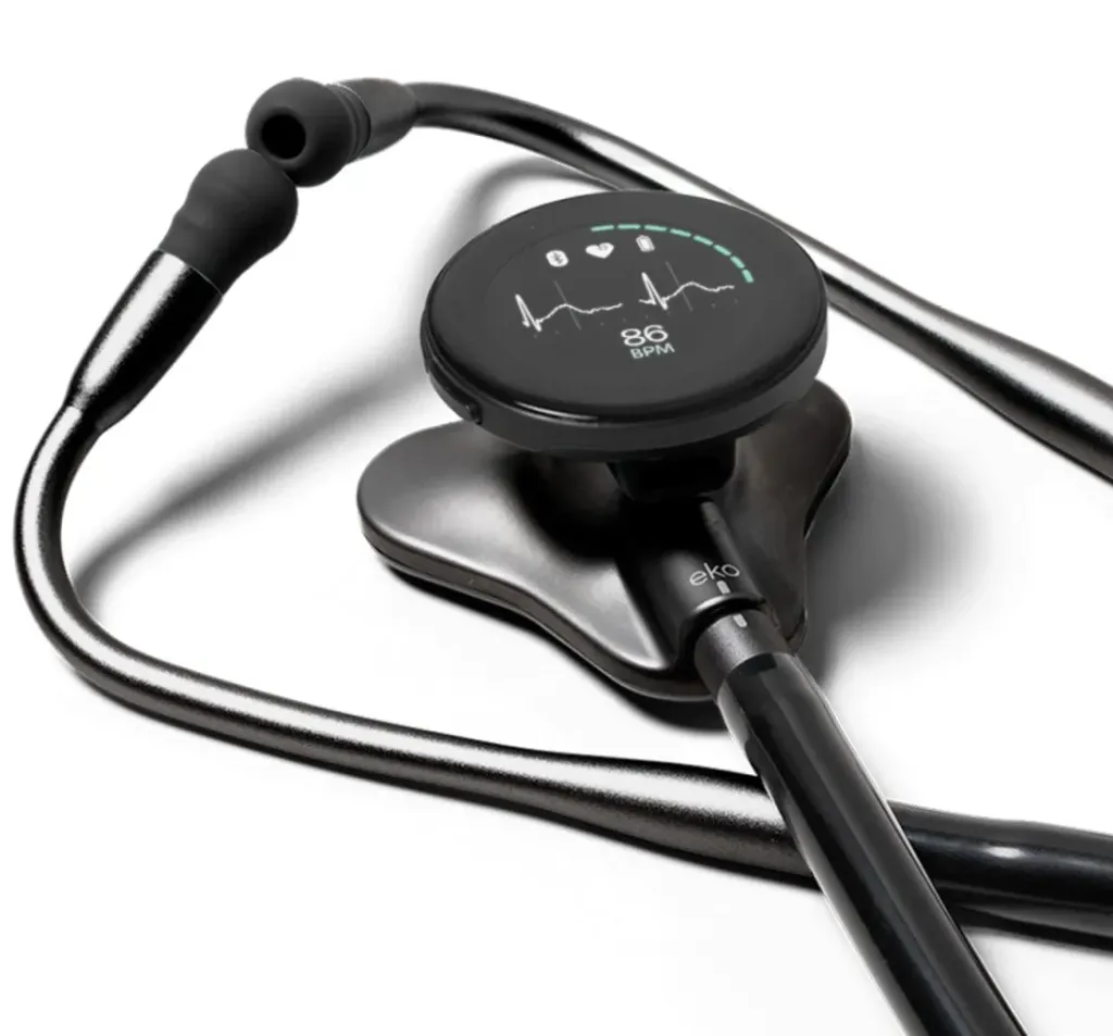 Stéthoscope numérique Eko CORE 500™ Silver + ECG à 3 dérivations