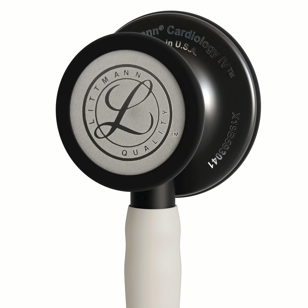 Stéthoscope Littmann Cardiology IV - Edition spéciale - Lyre Albâtre Satin - Tête Noir Mat