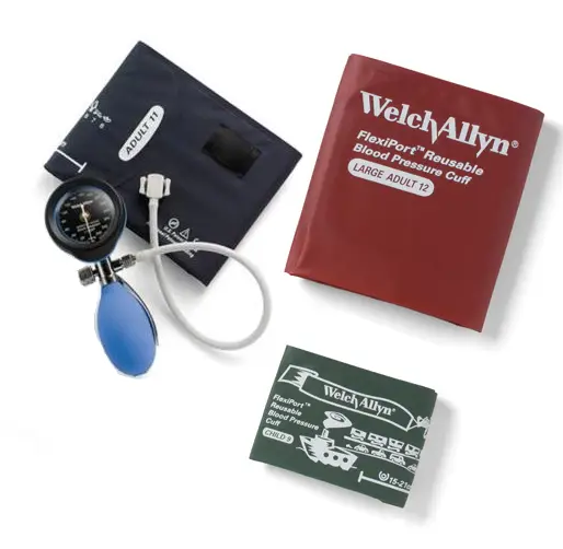 [DS-5521-400] Tensiomètre DuraShock DS-55 - Bleu - avec 3 Brassards réutilisables FlexiPort REUSE-09, -11 & -12