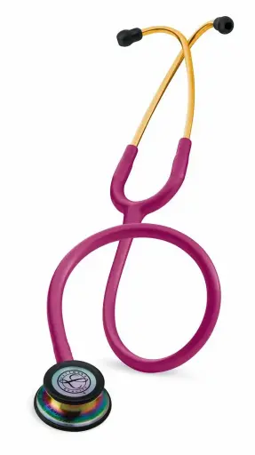 [LITT5806] Littmann Classic 3, Finition Arc-en-ciel, Lyre Framboise