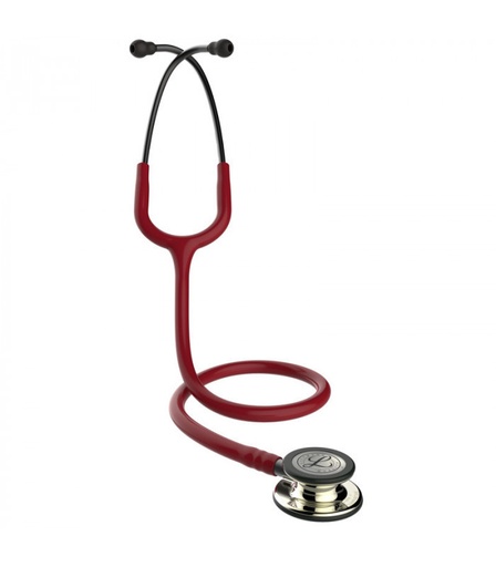 [LITT5864] Littmann Classic 3, Finition Champagne, Lyre Bordeaux