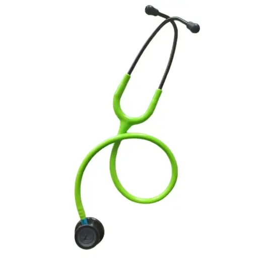 [LITT5875] Littmann Classic 3, Finition Fumée, Lyre Vert Lime, Tige Bleue