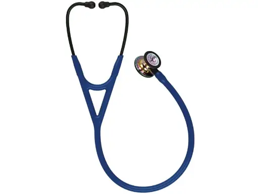 [LITT6242] Littmann Cardio 4, Arc-en-ciel Poli, Lyre Bleu marine, Tige Noire