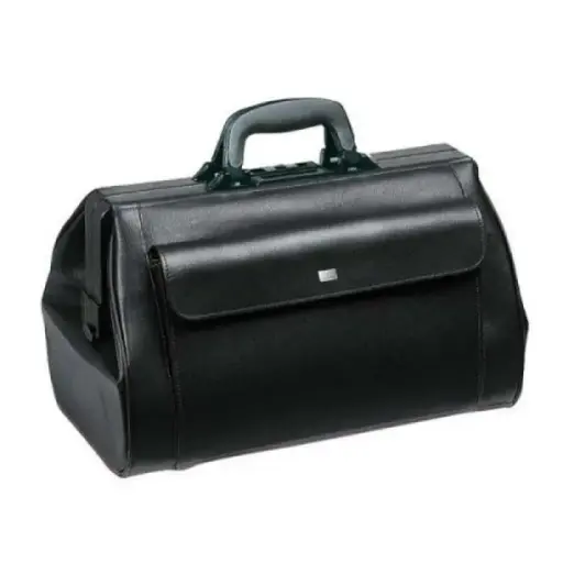 [MEDILIGHTC2P] Mallette MEDILIGHT Cuir 2 poches Noire