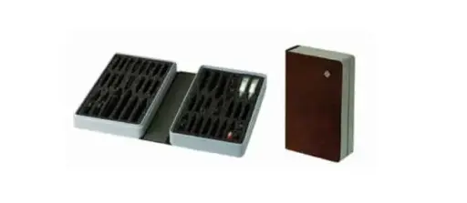 [PORTEAMPPLASC] Porte-ampoule plastique gansé cuir Bordeaux