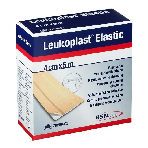 [LEUKOPLASTEL4] Bande de pansement élastique Leukoplast Elastic 4cm x 5m