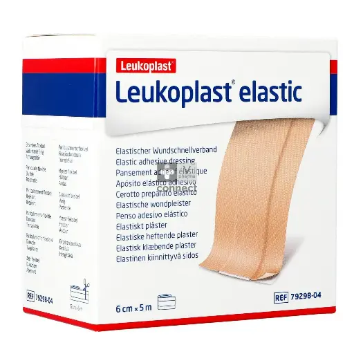 [LEUKOPLASTEL6] Bande de pansement élastique Leukoplast Elastic 6cm x 5m