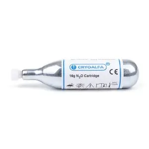[CARTN2O16GS] Cartouche de gaz avec valve N2O pour CryoAlfa SUPER/LUX 16gr