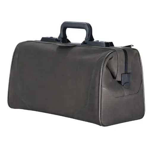 Mallette Durasol "Rusticana" Brun - 43x21x27cm - Cuir de buffle 