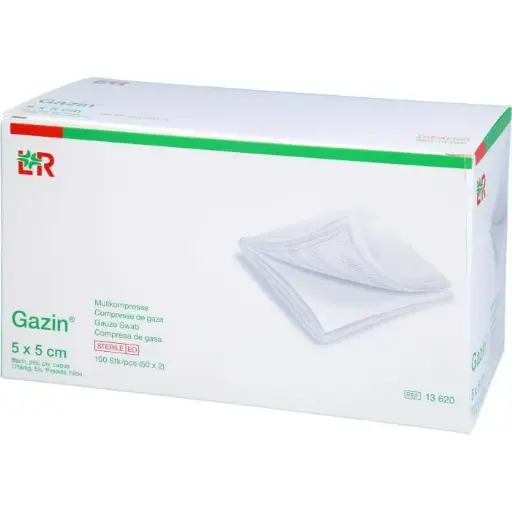 [LR18500] Compresses de gaze GAZIN 5 x 5 cm Non-Stérile - Paquet de 100 compresses