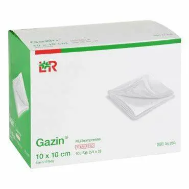 [LR18506] Compresses de gaze GAZIN 10 x 10 cm Non-Stérile - Paquet de 100