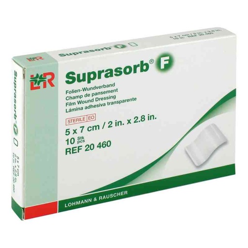 [LR20460] Pansement de fixation Suprasorb F 5 x 7cm Stérile - Boîte de 10 