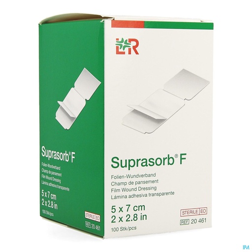 [LR20461] Pansement de fixation Suprasorb F 5 x 7cm Stérile - Boîte de 100 