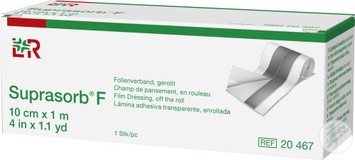 [LR20467] Pansement de fixation Suprasorb F 10cm X 10m Non-Stérile