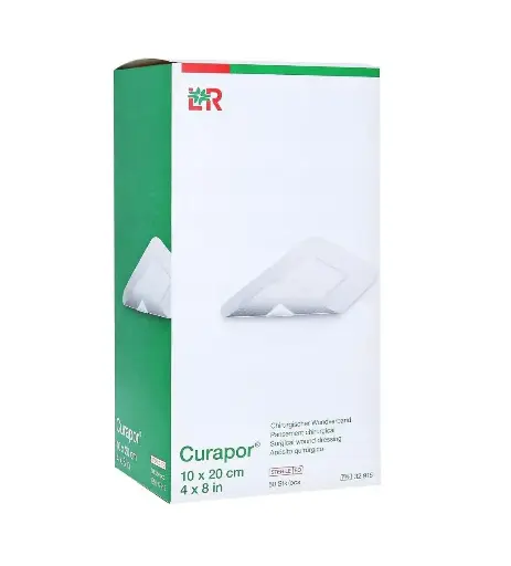 [LR32915] Pansements chirurgicaux CURAPOR avec compresse non adhérente stérile - 10 x 20 cm - Boîte de 50