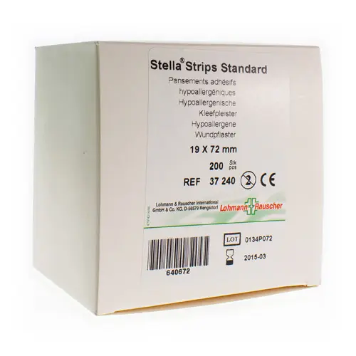 [LR37240] Pansements prédécoupées Stella Strip STANDARD 19 x 72 mm Non-Stérile - Boîte de 200