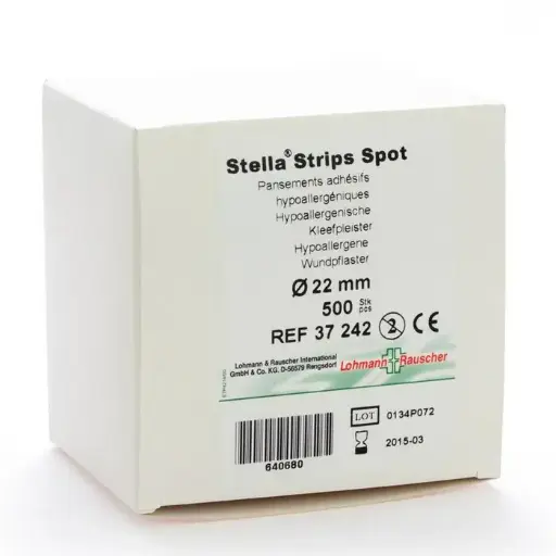 [LR37242] Pansement pour prise de sang - Stella Strips spot 22,5mm Non-Stérile - Boîte de 500