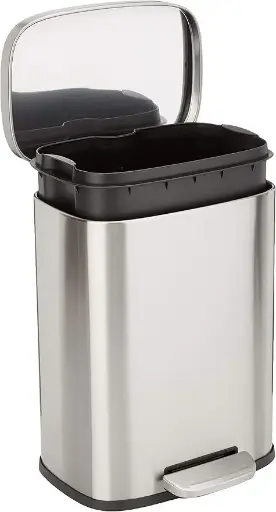 [POUBELLEINOX12] Poubelle à fermeture douce, 12 L, inox satiné