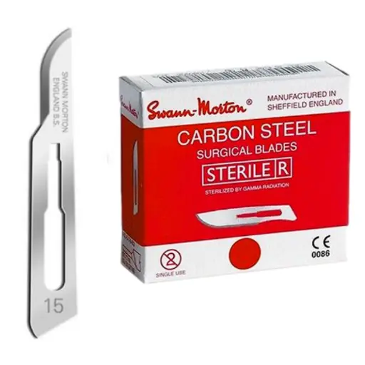 [LAMESST15] Lames de bistouri stériles n°15 - boîte de 100