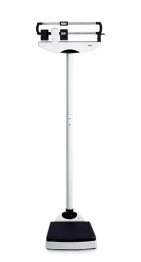 [7117021998] SECA 711 - Pèse-personne mécanique à colonne à contrepoids coulissant. Classe étalonnage 3. toise SECA220 intégrée, Capacité 220Kg, Division 100gr, Plage de mesure 60-200cm, Division 1mm