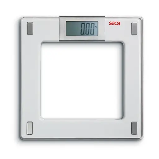 [8071300009] SECA 807 - Pèse-personne électronique en verre sur batterie. Capacité 150kg Division 100gr