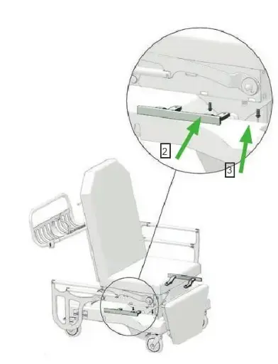 [PROM47878-01] Paire de rails inox assise (pour modeles avec barrieres uniquement)