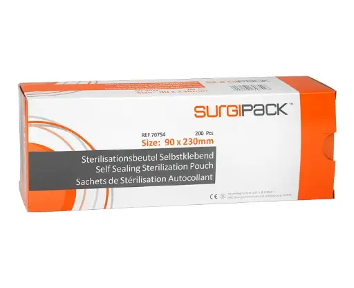 [70754] Surgipack Pochettes/Sachets de stérilisation Autocollant 90x230mm /200pcs