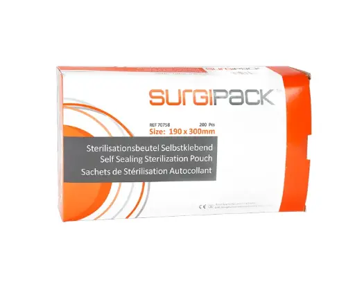 [70758] Surgipack Pochettes/Sachets de stérilisation Autocollant 190x300mm /200pcs