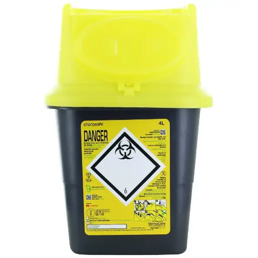 [593302] Box de sécurité aiguille usagée SharpSafe 4L