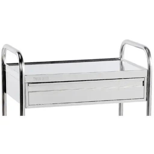 [30690] Tourinox Tiroir INOX 8cm (monté sous le plateau supérieur pour guéridon 750x500mm)