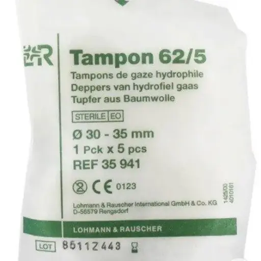 [LR35925] Tampons stériles 62/3 30-35mm