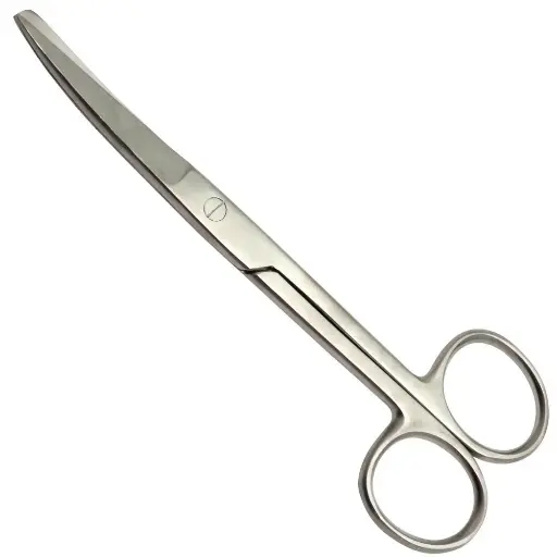 [GYNEASCHIRUGI1] Ciseaux chirurgicaux droits mousses et pointus 180 mm - Gyneas