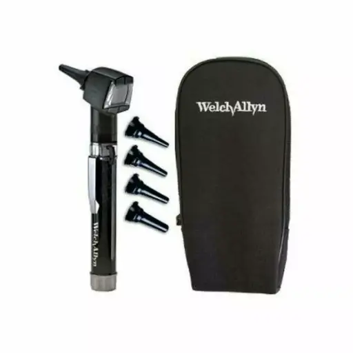 [22841] Pocket Junior Otoscope complete with 'AA' Handle and Soft Case. B