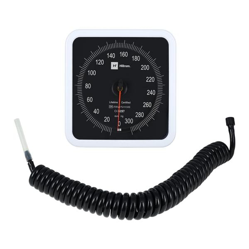 [7670-02] 767 Sphygmomanomètre anéroïde mural, tube spiralé, sans brassard, 8'