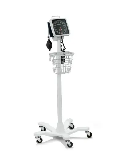 [7670-10] Tensiomètre TYCOS 767 sur pied Mobile  avec brassard FlexiPort adulte , 5-star castor base